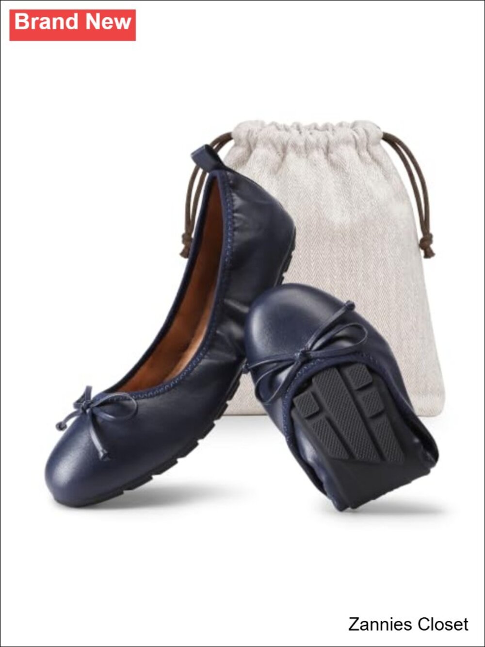 ✨ DREAM PAIRS Women's Foldable Bowknot Ballet Flats